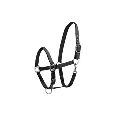 ELT Nylonová ohlávka Satin 2 x podložená 2x stavitelná černá – Zboží Mobilmania