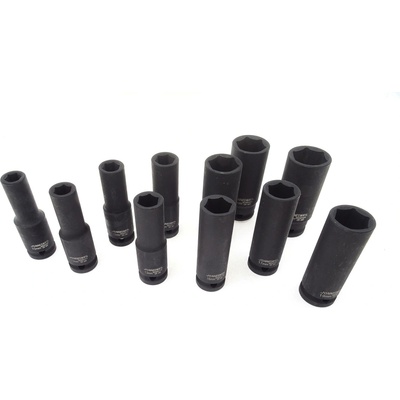 Nástrčné hlavice úderové, prodloužené, 1/2", 6-hranné, velikosti 8-36 mm - JONNESWAY, Velikost: 26 mm – Zboží Dáma