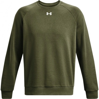 Under Armour RIVAL FLEECE CREW zelená 1379755-390
