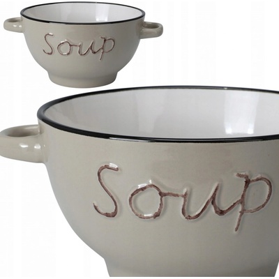 Siaki Collection Kameninová miska na polievku Soup béžová 650 ml