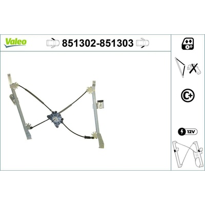 Zvedací zařízení oken VALEO 851303