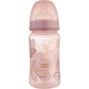 Canpol babies Бебешко антиколик шише Canpol - Easy Start, Gold, 240 ml, розово (35/240_pin)