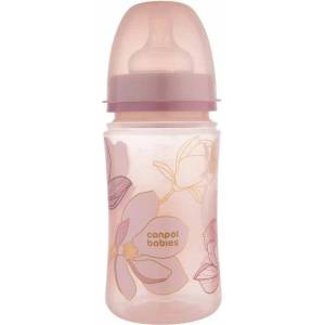 Canpol babies Бебешко антиколик шише Canpol - Easy Start, Gold, 240 ml, розово (35/240_pin) - ozone