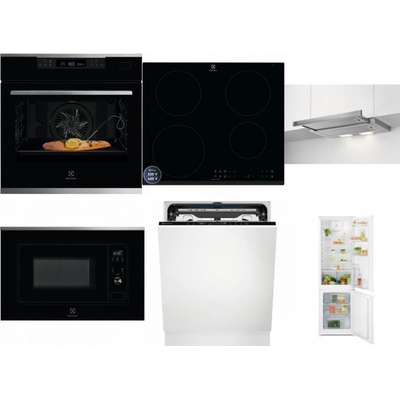 Set Electrolux KOBCS31X + LIR60433B + LFP326S + LMS2203EMX + EEM69410L + LND5FE18S