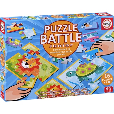 Educa Пъзел дуел Educa от 16 x 9 части - Животни (20116)