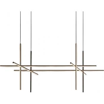 Image 1 of Дизайнерска висяща LED лампа Linear L 60W черна | Цена 280, 00€ (547, 63 лв) (9194P/8A)