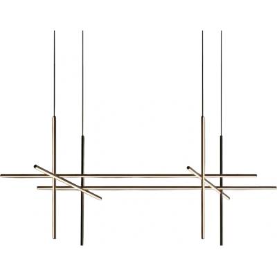 Дизайнерска висяща LED лампа Linear L 60W черна | Цена 280, 00€ (547, 63 лв) (9194P/8A)