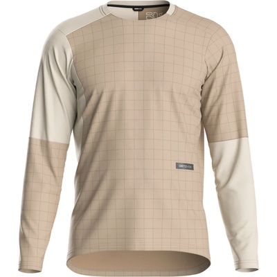 Ortovox Мъжка фланелка с дълъг ръкав за колоездене Ortovox Sequence Trail Jersey L/S Cycling jersey - Dark Linen - размер XXL (056-4088-0315)