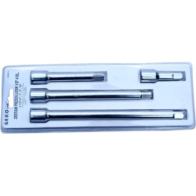 Sada prodlužovacích tyčí, pro hlavice 1/2", 4ks