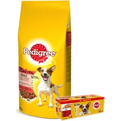 Pedigree Adult Small hovězí & zelenina 12 kg