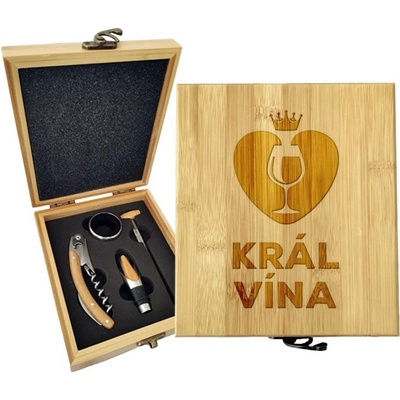Sablio Dárková sada na víno Král vína: 147×168×49 mm