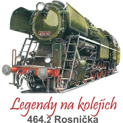 Ceduľa Lokomotiva 464.2 Rosnička - ceduľa 29cm x 20cm Plechová tabuľa