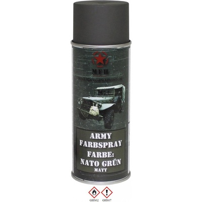 Farba vojenská v spreji ARMY MFH 27375B - NATO zelená
