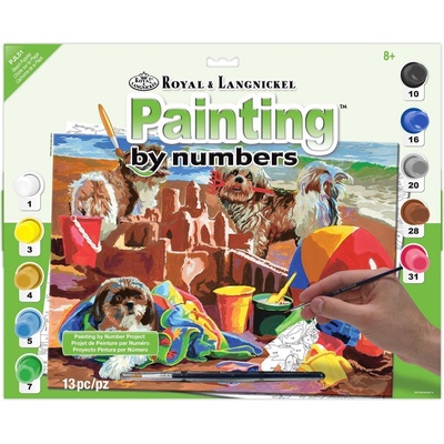 Royal & Langnickel Рисуване по номера Beach Puppies (PJL51)