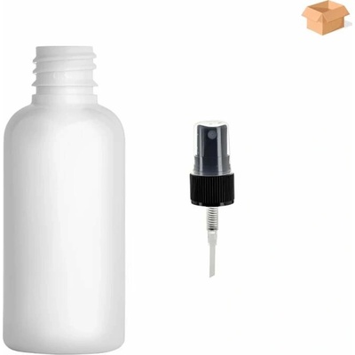 Via Plastová lahvička bílá s ČERNÝM rozprašovačem 50 ml 800 ks
