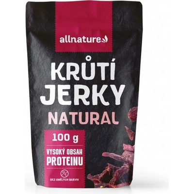 Allnature Turkey Natural jerky sušené krůtí maso 100 g – Zbozi.Blesk.cz