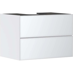 Hansgrohe Xevolos E - Шкафче за умивалник 78x56x55 см, 2 чекмеджета, матово бяло/металично бяло 54187320 (54187320)