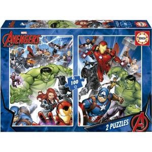 Educa - Puzzle 2x100 Avengers II - 100 piese