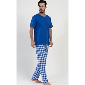 Karel pánské pyžamo kr.rukáv modré