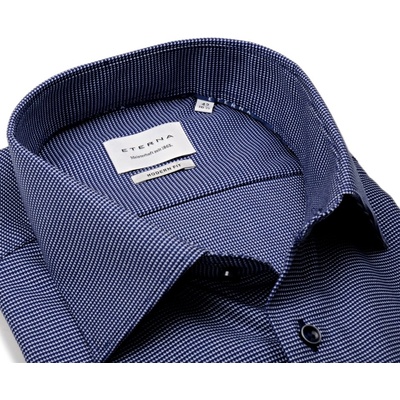 Eterna Modern Fit košile s tmavomodrým vetkaným vzorem