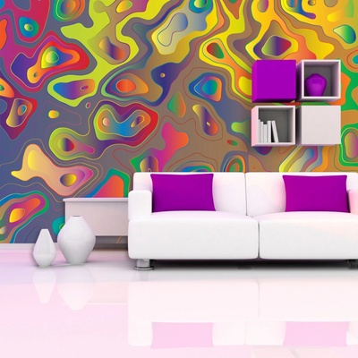 Tapeta SABLIO Barevné skvrny, rozměry 208x125 cm