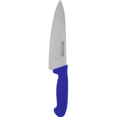 TECHNICA Šéfkuchařský nůž HACCP 340 mm, modrý, široká hladká čepel , Silver Line modrá