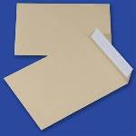 Office Products Envelopes with silicone tape, HK, B5, 176x250mm, 90gsm, brown, 10pcs