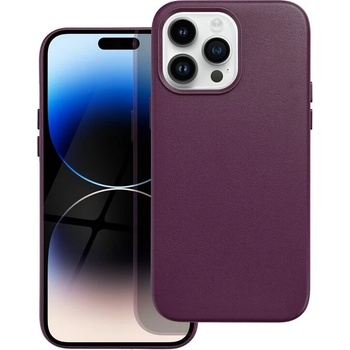 Image 1 of Forcell Magsafe Кожен Калъф за iPhone 14 Pro Max, Forcell Leather Case, Лилав (5903396185021)