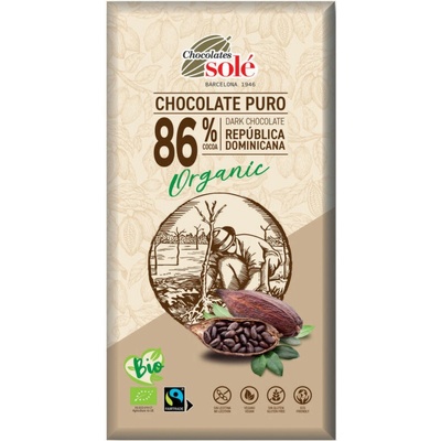 SOLÉ Bio hořká čokoláda 86% 100 g