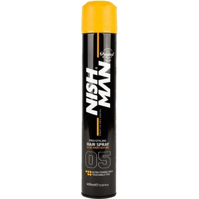 Ultra silný lak na vlasy pre mužov NISH MAN Ultra strong hold hair spray 400 ml