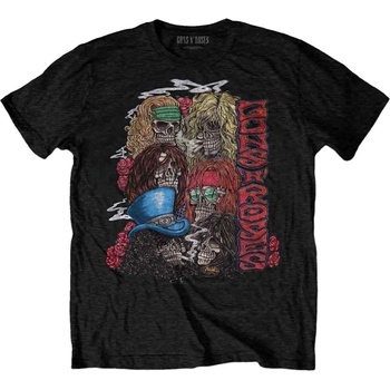 Guns N' Roses Риза Stacked Skulls Unisex Black 2XL (GNRTS66MB05)