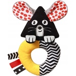 Babyono Бебешка дрънкалка Babyono - Mouse, контрастна (5901435418314)