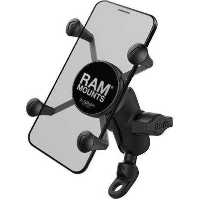 RAM MOUNTS RAM® sestava - malý držák X-Grip® s krátkým ramenem a základnou pro uchycení s kulovým kloubem 1"