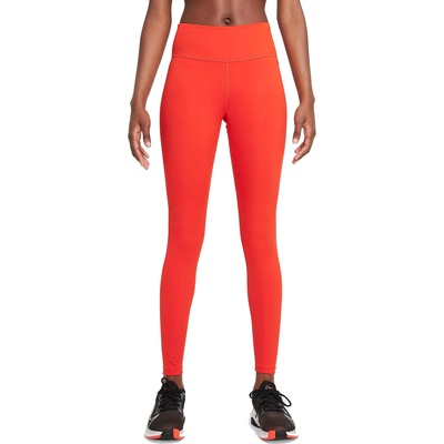 Nike Клинове Nike Dri-FIT One Women s Mid-Rise Leggings Оранжев Velikost L