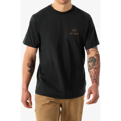 Arcteryx Kragg Sl Cotton Bird Word Ss čierne