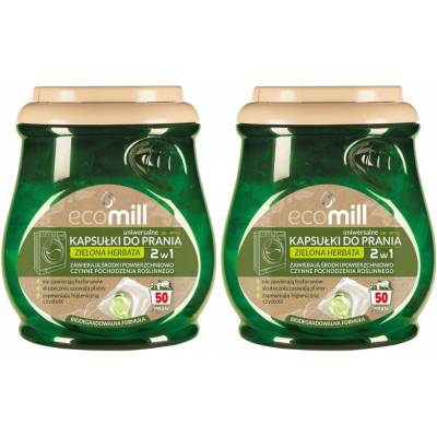 Ecomill prací kapsle Zelený čaj 2 x 50 PD