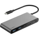 Belkin Type-C HUB 7-в-1 разклонител, 20 см, СИВ AVC023HQSGY (AVC023HQSGY)