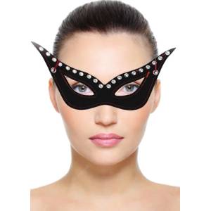 XMS Кожена маска за лице "secret mask black