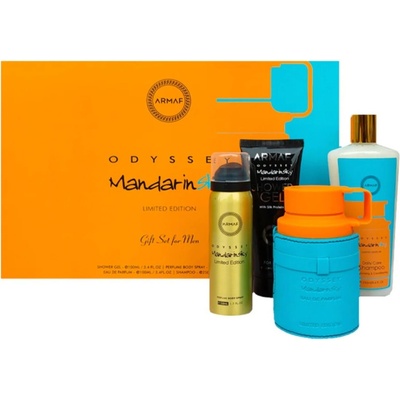 Armaf Odyssey Mandarin Sky Gift Set EDP 100 ml + Deo Spray 50 ml + Shower Gel 100 ml + Shampoo 250 ml за мъже