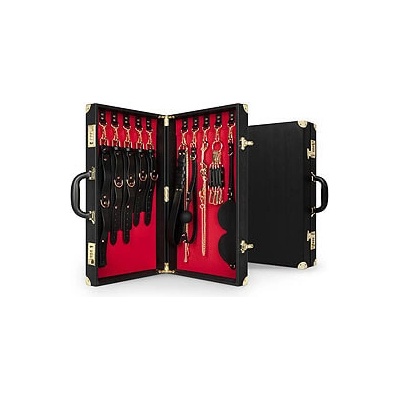 Bedroom Fantasies Bondage Suitcase Cow Leather 13 pcs