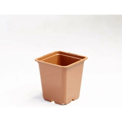 Growmarket Květináč plastový terrakot 9x9x10 cm 0.5 l sada 100 ks
