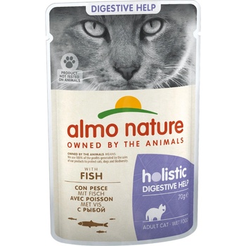 Almo nature HOLISTIC digestive help cat rybie 6 x 70 g
