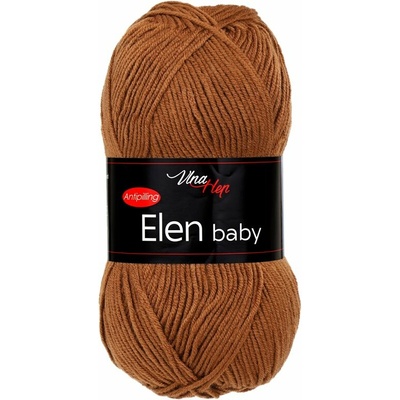 Vlna-hep Příze Elen baby 41054 hnědo-rezavá