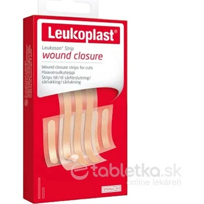 Leukoplast Leukosan Strips fixačné pásky na rany (2 veľkosti) 9 ks