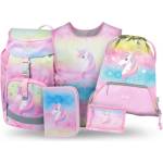 Baagl BAAGL СЕТ 5 Airy Rainbow Unicorn: раница, несесер, торбичка, престилка, портмоне (A-36564)