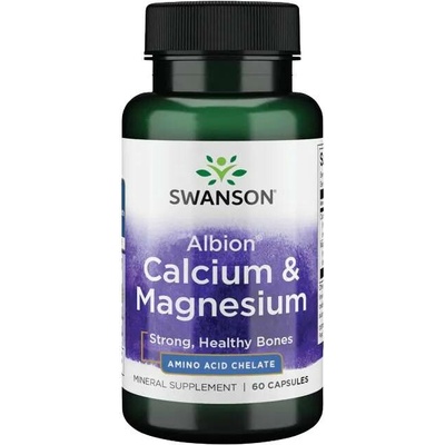 Swanson Chelated Calcium & Magnesium Vápník a Hořčík 60 kapslí