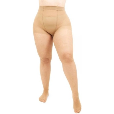 Giulia dámské jemné nadměrné elastické punčochové kalhoty MOLLY 20 DEN CARAMEL