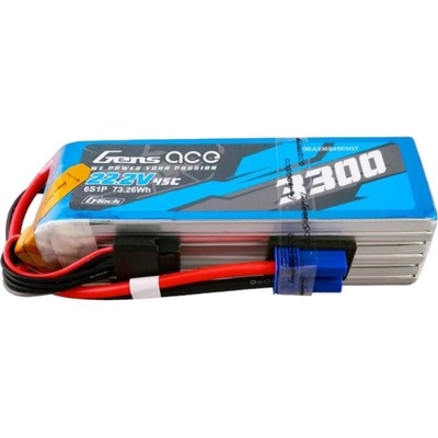 Gens ace G-Tech 3300mAh 22.2V 45C 6S1P Lipo Battery Pack with EC5 Plug – Zboží Dáma