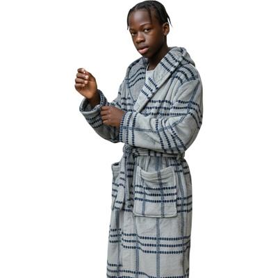Fashion Chlapčenský župan Šedá