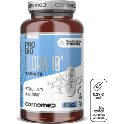 CarnoMed Probio Flora 10 kmeňov bakteriálnych kultúr 90 kapsúl